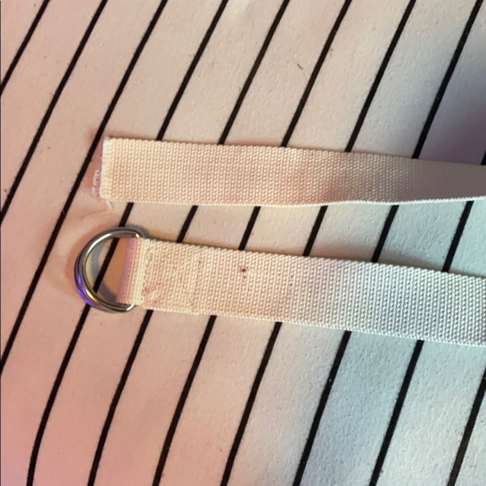 kids cream color adjustable belt